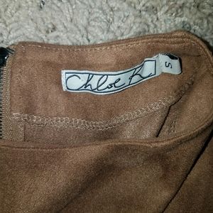 Chloe K Dresses - NWOT Light Brown Suede Dress Chloe K Dresses - NWOT Light Brown Suede Dress